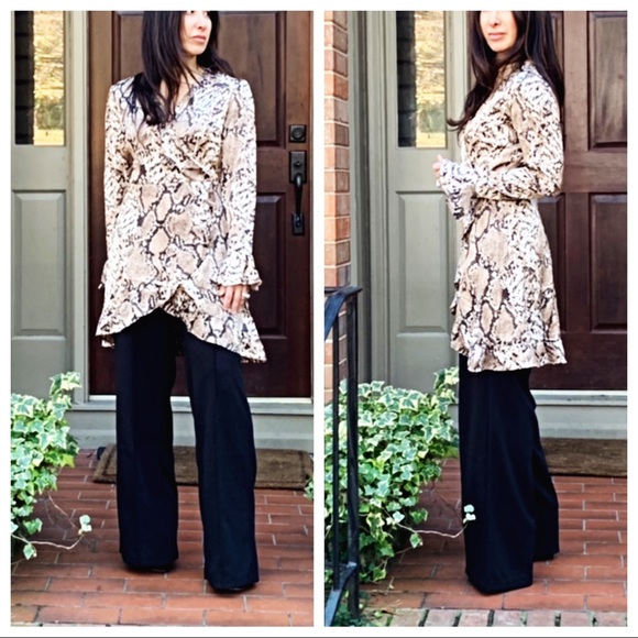 ✨PARIS✨chic wrap tunic dress - Picture 2 of 7